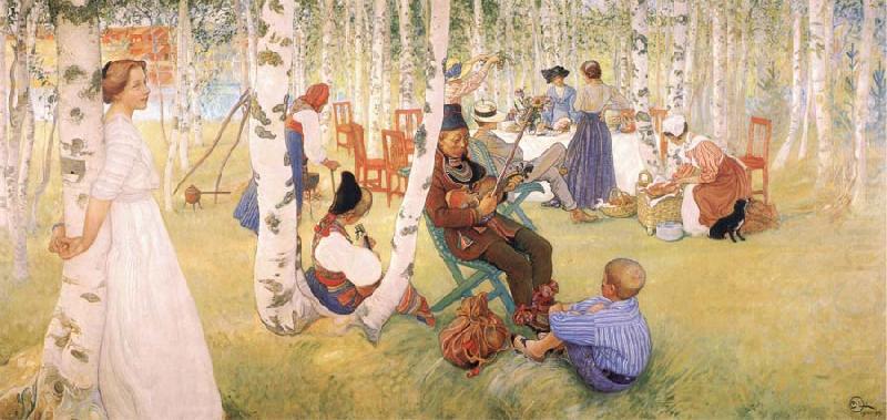 Breakfast in the Open, Carl Larsson